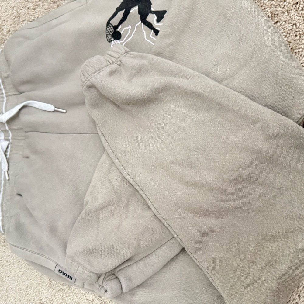 Zara Tan Ribbed Sweatpants - Picture 4 of 6